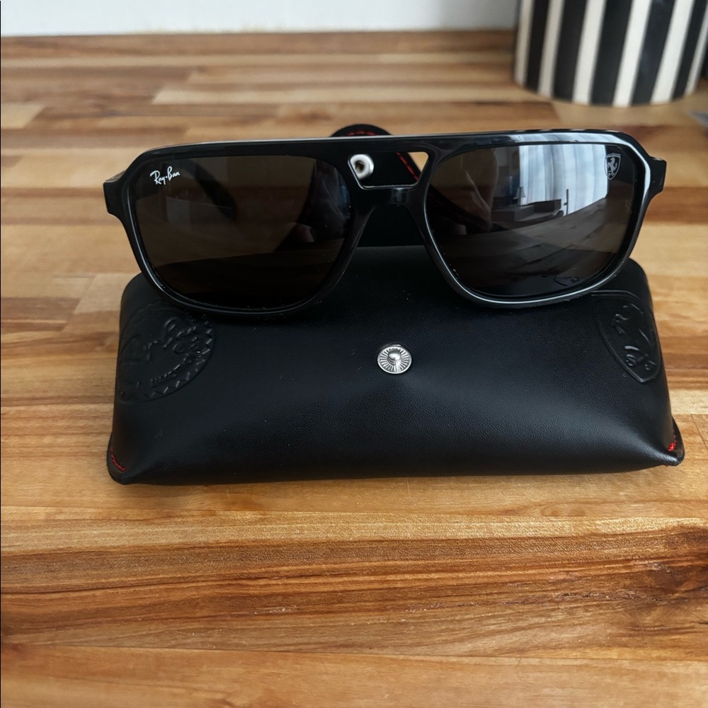 Ray-Ban x Ferrari Collection Sunglasses – Black Authentic | Excellent Condition